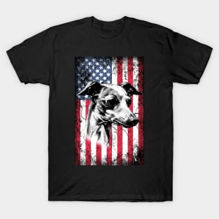 Patriotic Greyhound American Flag T-Shirt